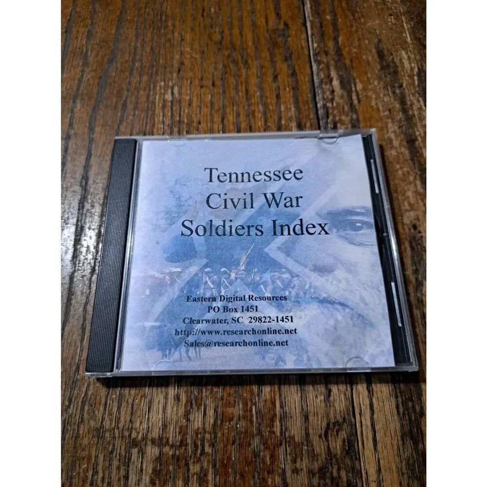 Vintage 2003 Tennessee Civil War Soldiers Index CD Rom Eastern Digital Resources